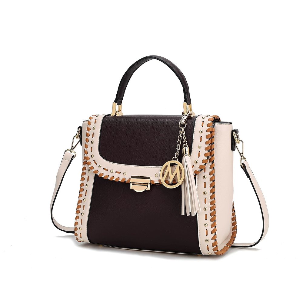 Modern Mkf Crossbody Satchel Bags For – Pu Textured Strap Pocketbook Bag – Lad